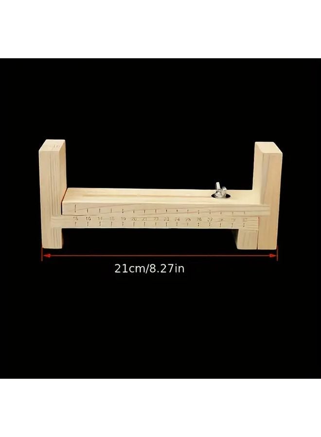 Wooden DIY Braided Rope Holder With Adjustable Metal Clips Practical Bracelet Necklace Craft Tool - Image 4